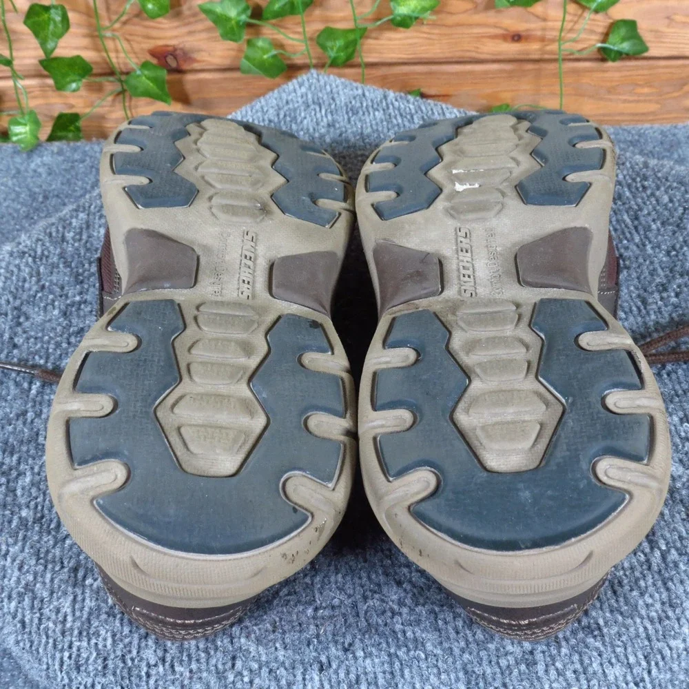 Skechers SN 66298 Mens Relaxed Fit Boat Shoe Size 9 Casual Walking Dark Brown